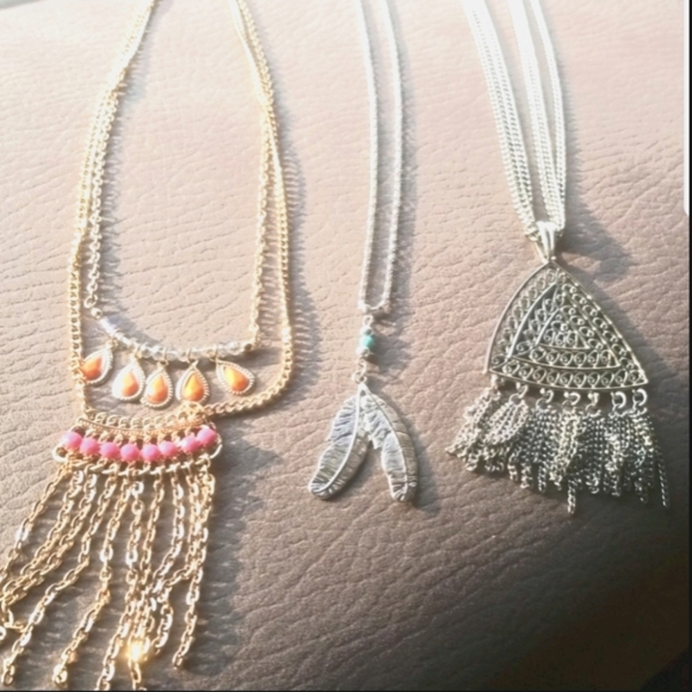 Three Statment Necklaces